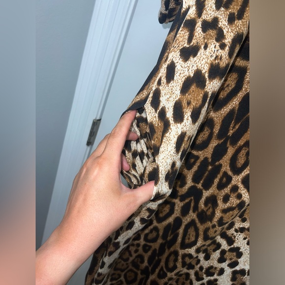 Main Strip Leopard Maxi Dress - Picture 5 of 5